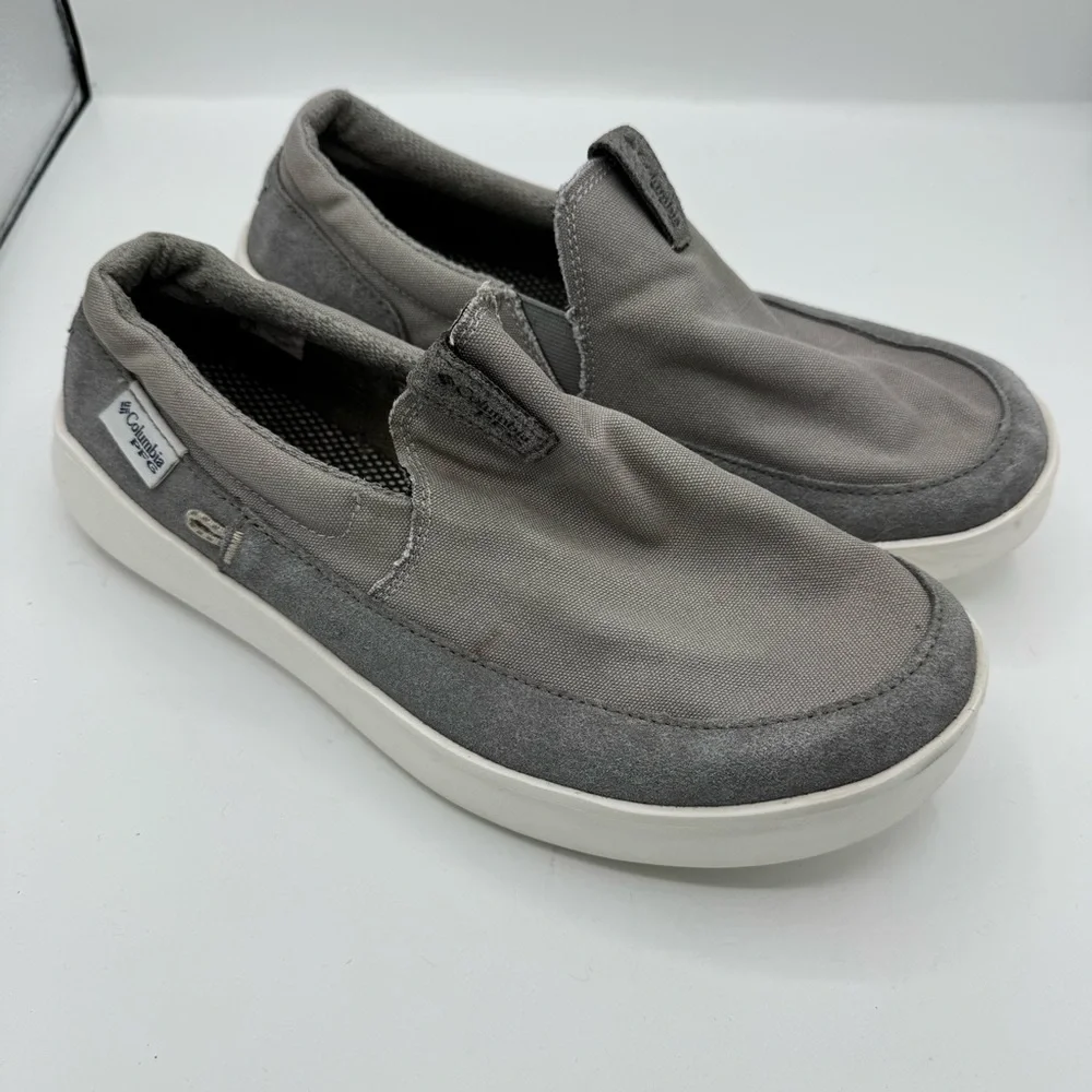 Columbia PFG Boatside omni grip LT. Mens Size 9 W Wide gray slip on casual